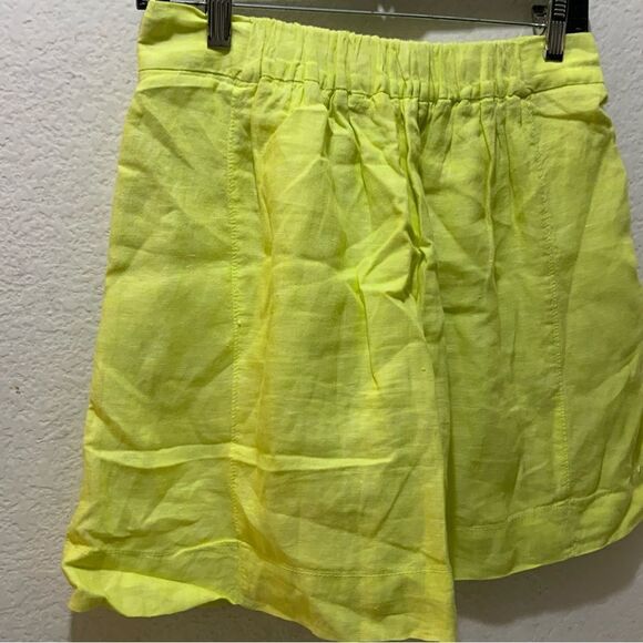 J Crew Shorts Size 0 100% Linen line green - Picture 3 of 8
